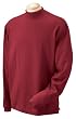 Unisex Sueded Cotton Jersey Mock Turtleneck Shirt