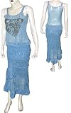 Skirts Set in Georgette Embroidery Womens Casual Sundresses Size P