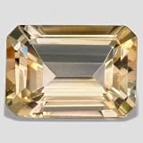 7x5 mm Perfect Orange Emerald Cut Citrine Gemstone 1.00 carat Top Quality