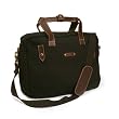 Olive n Figs 100% Pure Cotton Canvas Black Office Briefcase