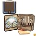 Picnic Time Piatto Driftwood Service For 2 w/ Plates, Napkins, & Flatware (Driftwood)