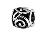 SilveRado(tm) MIB022 Sterling Silver Celtic Infinite Spiral Bead / Charm