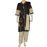 Salwar Kameez Suits Cotton Printed Embroidered Dress Size M (slk429)