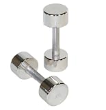 Chrome Dumbbell 10 lb - Pair, Size: 10 lbs; Colour: Chrome