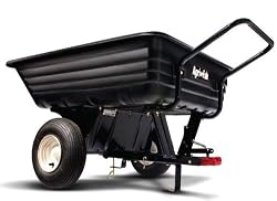Agri-Fab 45-0345 350-Pound Poly Convertible Push/Tow Dump Cart