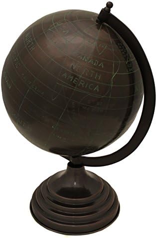 Decorative Metal 19" Tabletop Globe - Espresso