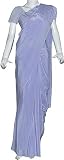Medium Purple Silk Fashion Saree with Complementary Made to Measure Blouse & Under Skirts