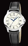 Raymond Weil Mens 5576-ST-00300 Tradition Stainless Steel Case Black Leather Strap with Crocodile Pattern Watch