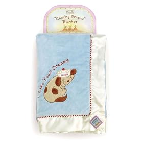 Bunnies by the Bay Chasing Dreams Blanket - Blue