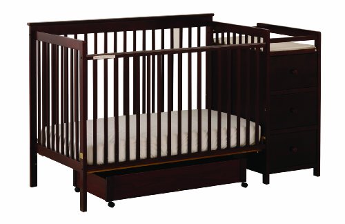 Stork Craft Madison Stages Crib with Trundle, Cherry