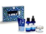 EO Nighty Nite Gift Collection With Lavender, Rose Absolut And Blue Chamomile Soy Massage Candle, Room Spray, Bath Salt And Bubble Bath