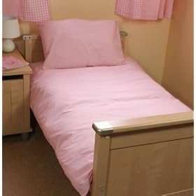 PINK COT BED /JUNIOR DUVET SET 100% COTTON