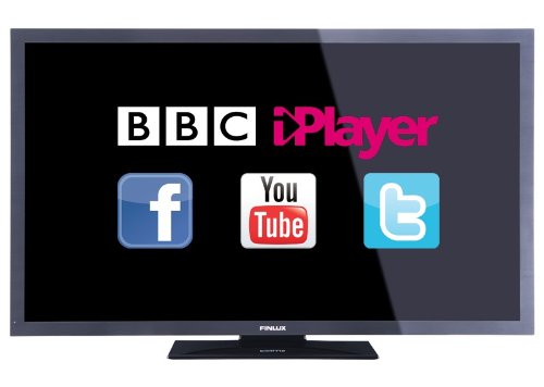 Finlux 50 Inch Smart DLNA LED TV, Full-HD 1080p, Freeview HD, PVR & Wi-Fi Dongle - 50F8090-T
