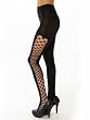 Womens Fashion Tights Black Laser Cut Net Tights Legwear Sizes SM or ML