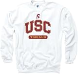 USC Trojans White Athletics Crewneck Sweatshirt
