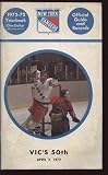 1972/73 NHL New York Rangers Yearbook VG/EX - NHL Programs And Yearbooks