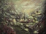 Arbor Inn - Artist: Judith Shaw - Art Print Poster - With a Black Wood Frame - Image Size: 16.00 by 12.00 inches Art Print Poster - With a Black Wood Frame