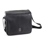 Delsey Leather CORIUM Case 3 for use with DSLR Cameras (Black)