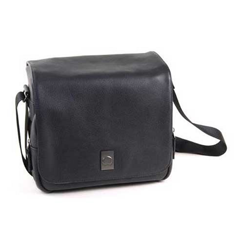 Delsey Leather CORIUM Case 3 for use with DSLR Cameras (Black)