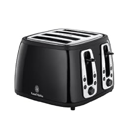 Russell Hobbs Heritage 4 Slice Toaster, Black