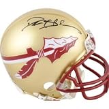 DEION SANDERS SIGNED AUTOGRAPHED MINI HELMET FLORIDA STATE SEMINOLES COA + HOLOGRAM