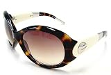Jimmy Choo - JIMMY CHOO Karin/S KarinS Dark Havana Ivory NSL Sunglasses