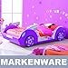 Traumhaftes Autobett FLOWER Kinderbett BETT lila/violet