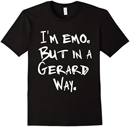 Men's I'm Emo But in a Gerard Way T-Shirt Medium Black