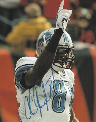 Calvin Johnson Autographed Picture - 8X10 w COA - Autographed NFL Photos