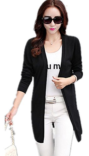 Youchan（ヨウチャン） レディース ロングカーディガン セーター 羽織り 長袖 ゆったり カジュアル 春物 春 秋 通勤
