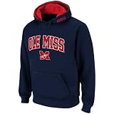 NCAA Mississippi Rebels Navy Blue Classic Twill II Pullover Hoodie Sweatshirt