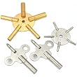 12 Clock Keys Two 5 Pronged Winding Tools Sz 3,5,7,9,11