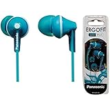 Panasonic Stereo In Ear Canal Bud Headphones RPHJE125 Light Blue