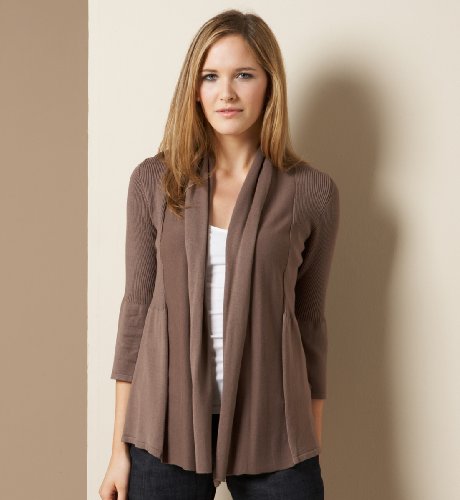34 Sleeve Ribbed Cardigan