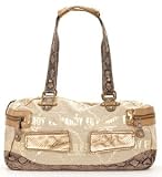 Women's Calisto Tan Cotton, PVC and Polyester Satchel: Tan Satchel
