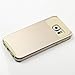 S6 Case, Lumsing™ Fashion Luxury Hard Soft Heavy Duty Rugged Shockproof Luxury Armor Defender Slim Protective Rubber Bumper Case Cover For Samsung Galaxy S6 (Gold/Gold)