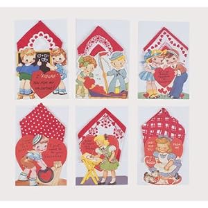 Vintage Valentine Hankie Gift Card Set of 6