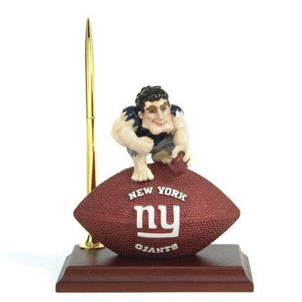 New York Giants Mascot Desk Clock and Pen Set