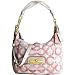 Coach Signature Kristin Sequin Convertiable Shoulder Hobo Bag Purse Peony Multi - Coach 16791PNK