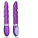 Zabrina Waterproof Vibrator Upgraded 10 Speed Silicone G-Spot Massager Wand (Purple)