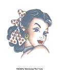 1940s Vintage Girl Tattoo : Halloween Accessory