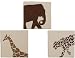Beansprout Silhouette Safari Wall Art