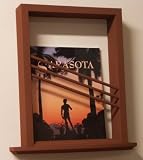 Solid Wood On the Wall Nautica Bathroom Magazine Rack, 2.5 Deep (LTD-ED2), wall or surface mounts with only two screws