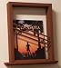 Solid Wood Faux Finish On the Wall Nautica Bathroom Magazine Rack, 2.5 Deep (LTD-ED2), wall or surface mounts with only two screws