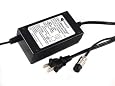 48W 24V 2A Scooter Battery Charger for City Express,Electra Scoot N Go,E-Scooter,Freedom 644,Freedom 943,Freedom 961,3-Prong Inline