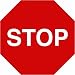 Art Poster Print - Sign - Stop - Artist: Anonymous - Poster Size: 18 X 18 inches