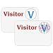 C-Line Time's Up! Self-Expiring Time Sensitive 1-Day Spot Visitor Badges, 3 x 2 Inches, 100 per Box, White (97004)