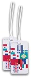 Lewis N. Clark 2-Pack International Flag Luggage Tag