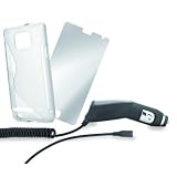 Xqisit Samsung Galaxy S II i9100 Starter Set (Displayschutzfolie, transparente Schutzh�lle, Kfz-Lader)von "Xqisit"