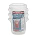 Cambro RFS1PPSW3190 1-Quart Round Food-Storage Container with Lid, Set of 3